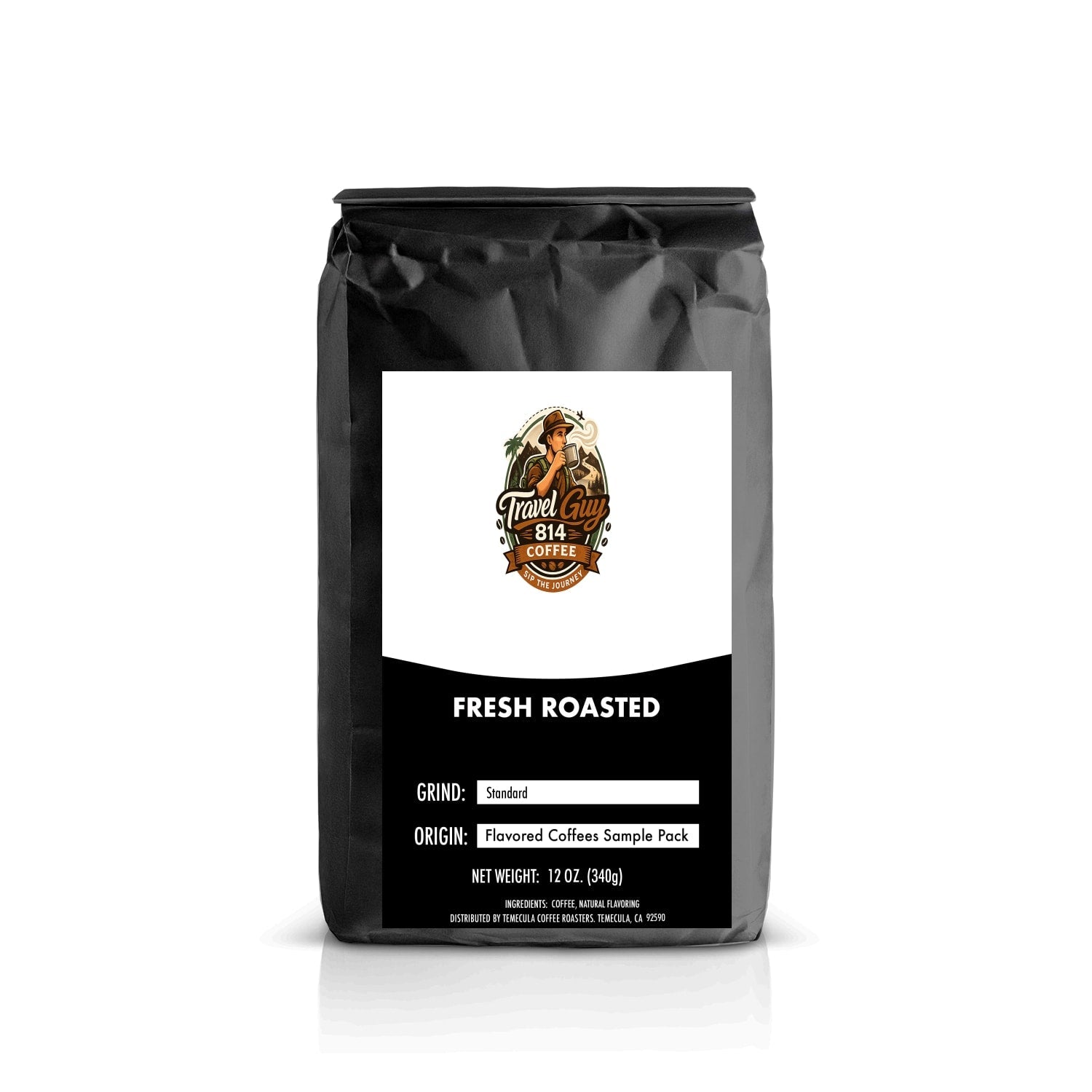 Flavored Coffees Sample Pack from Travel Guy 814 — six 2oz packs