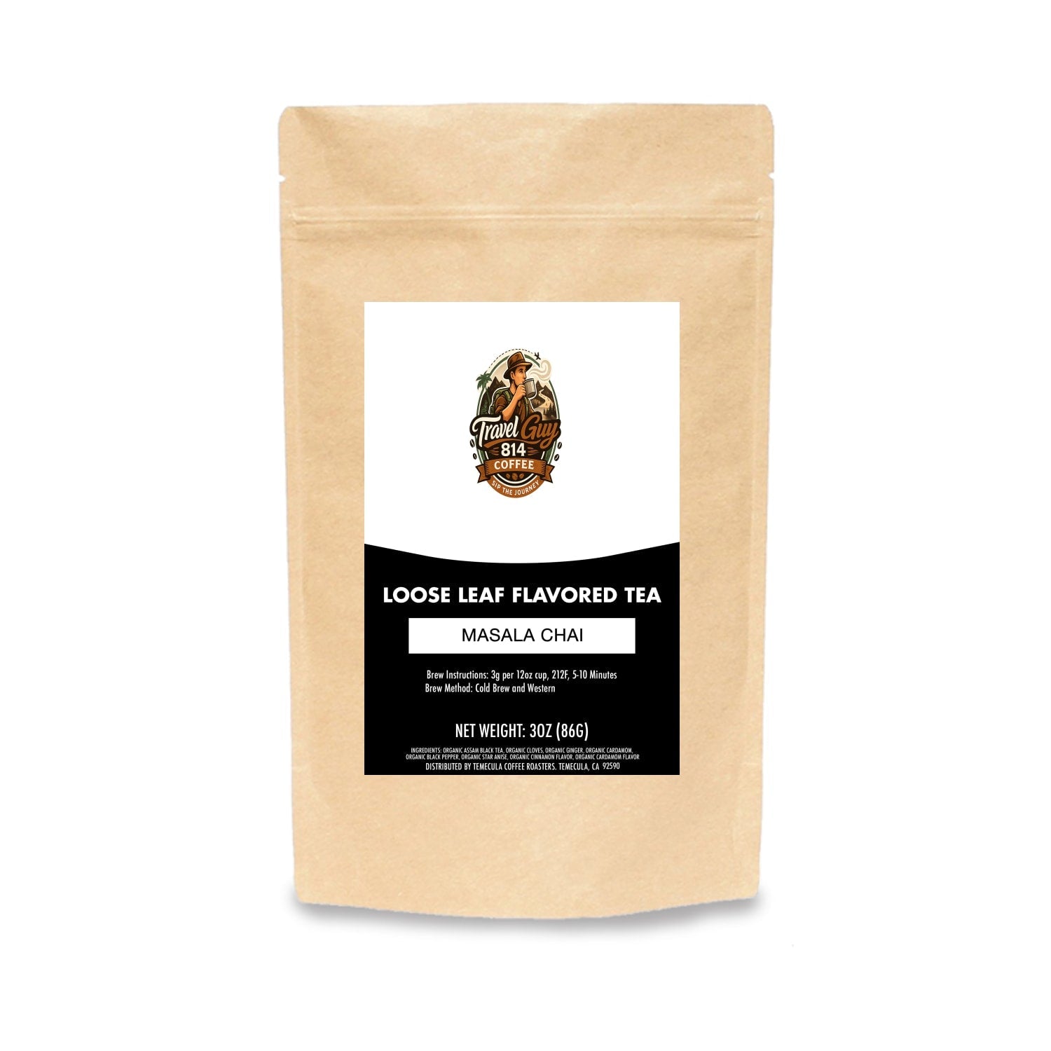 Masala Chai loose leaf black tea from Travel Guy 814