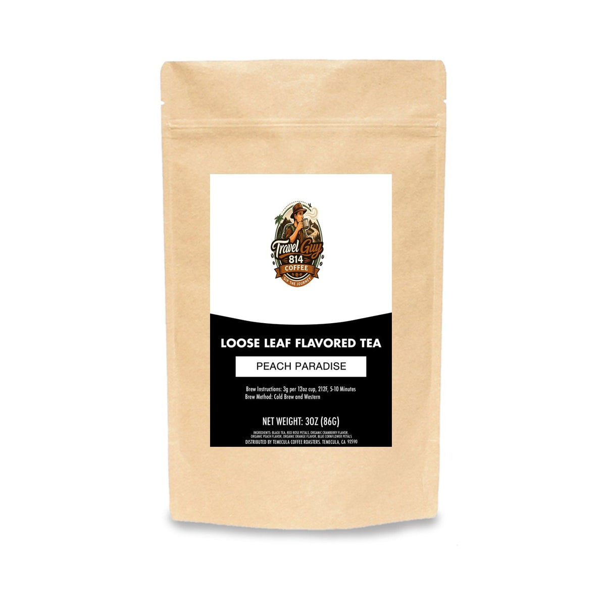 Peach Paradise herbal tea from Travel Guy 814