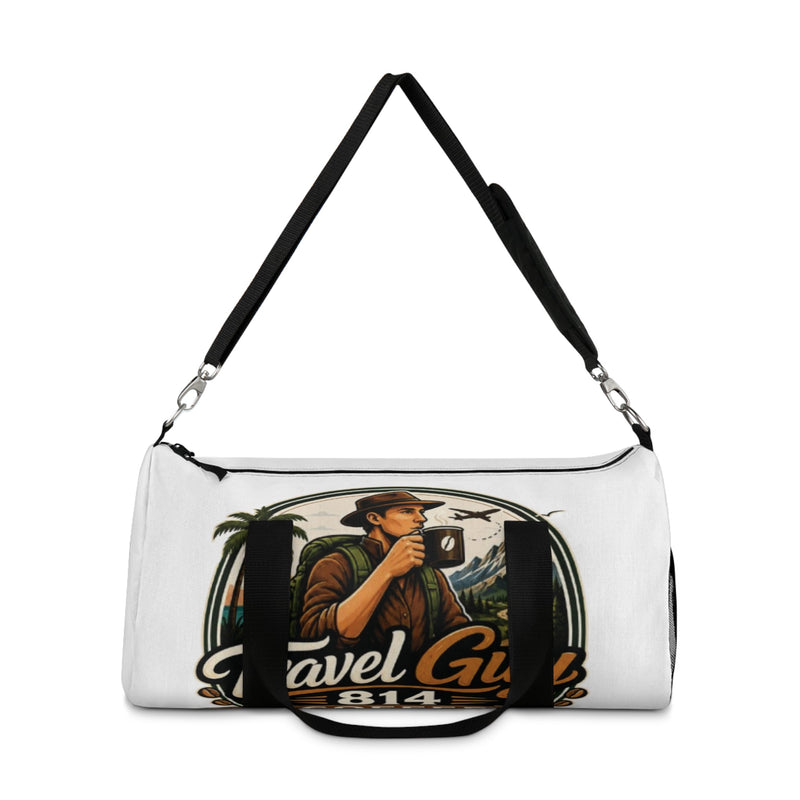 Travel Guide Duffel Bag — Vintage Explorer Coffee Camp Weekend Gym Bag