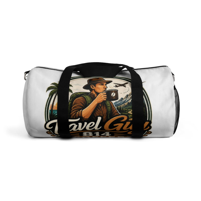 Travel Guide Duffel Bag — Vintage Explorer Coffee Camp Weekend Gym Bag