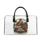 Travel Guy 814 Coffee Faux Leather Travel Bag