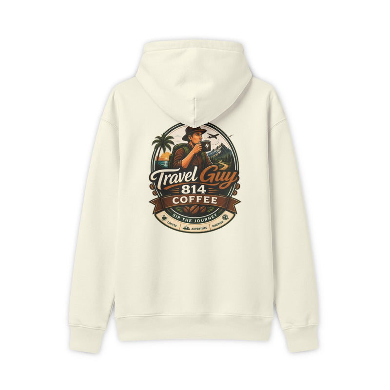 Travel Guy 814 Coffee Graphic Hoodie
