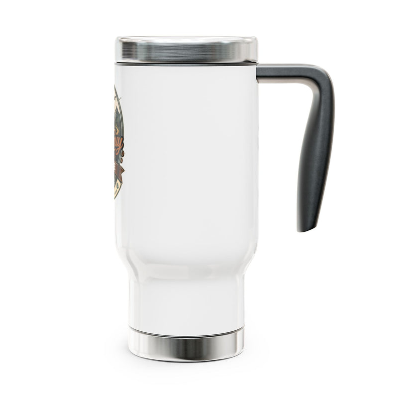 Travel Guy Coffee 14oz Stainless Steel Travel Mug with Handle
