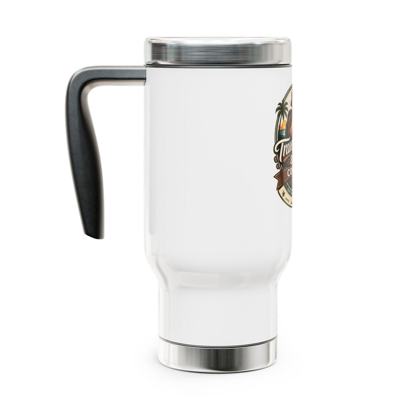Travel Guy Coffee 14oz Stainless Steel Travel Mug with Handle