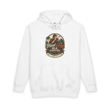 Travel Guy Coffee Hoodie — Retro Tropical Coffee Logo Pullover