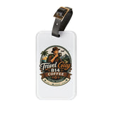 Travel Guy Coffee Luggage Tag — Vintage Explorer Design